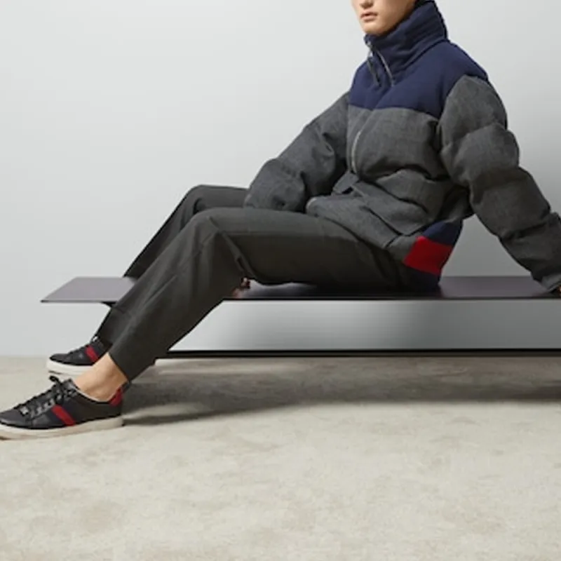 GUCCI Twill Web Detailed Trousers-5
