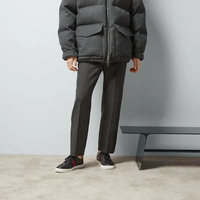 GUCCI Twill Web Detailed Trousers-3
