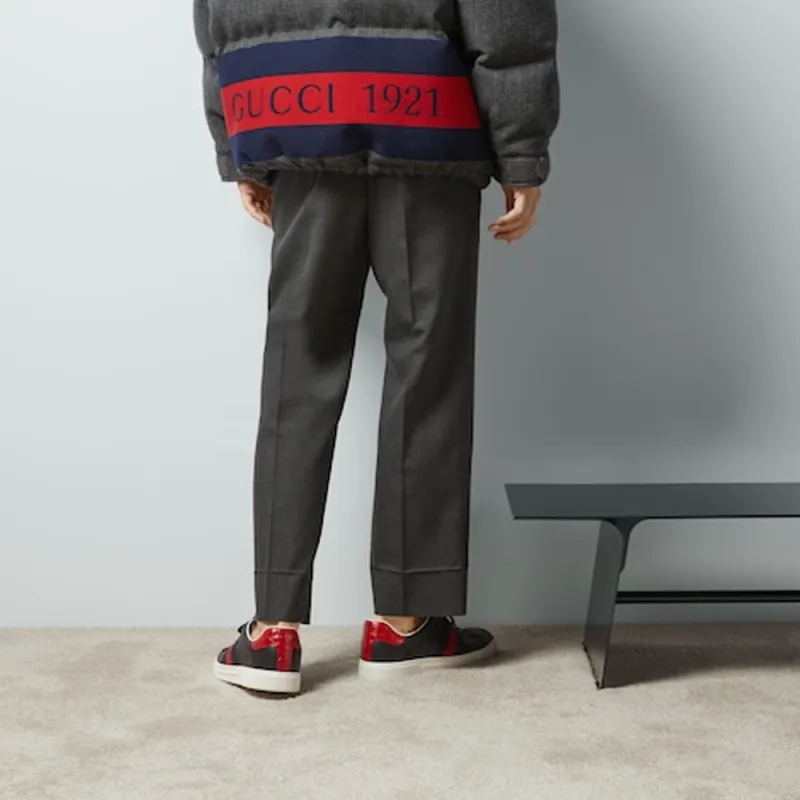 GUCCI Twill Web Detailed Trousers-4