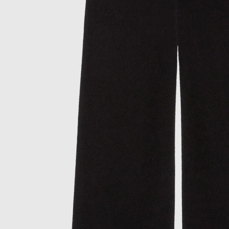 GUCCI Crystal Logo Plaque Trousers-4