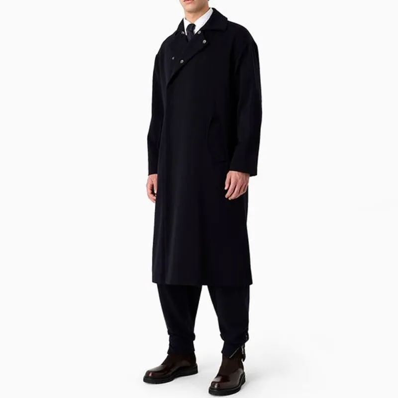 GIORGIO ARMANI Coats Men's Navy Blue-3