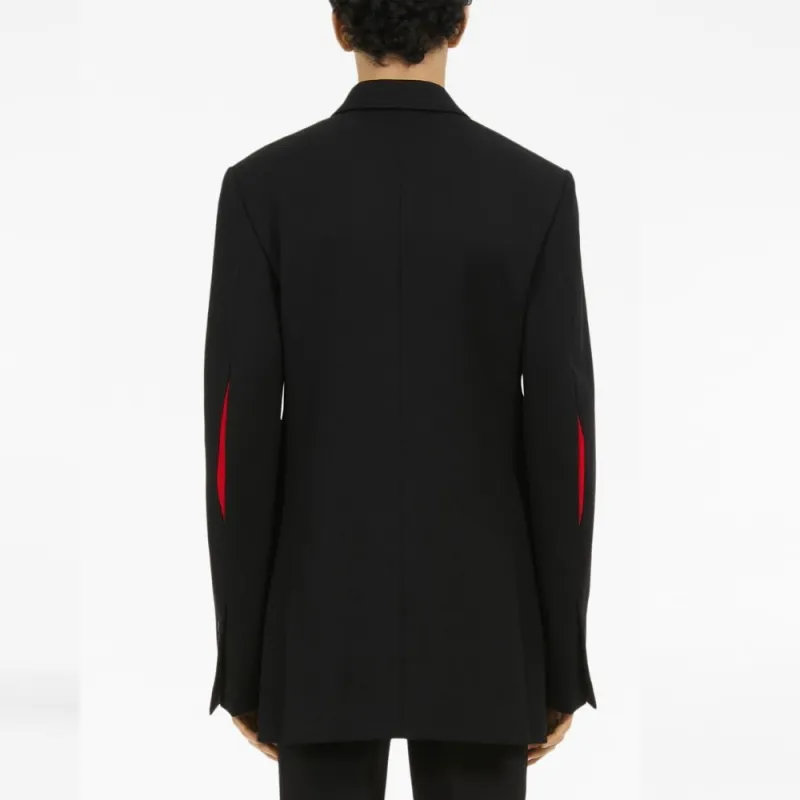Ferragamo Contrasting-panels Double-breasted Coat-2