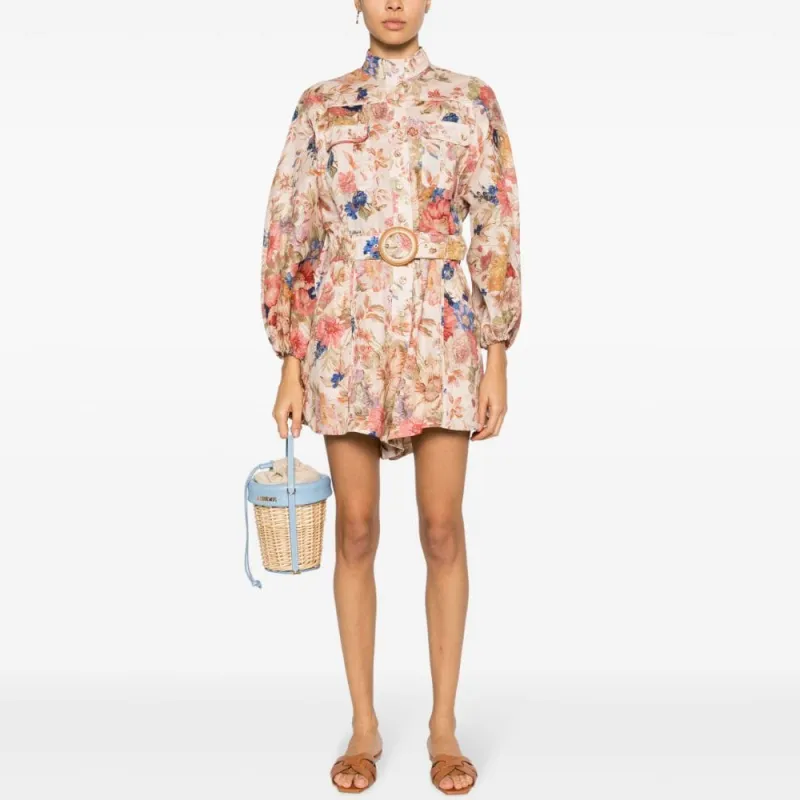 Zimmermann August Floral print Playsuit-1