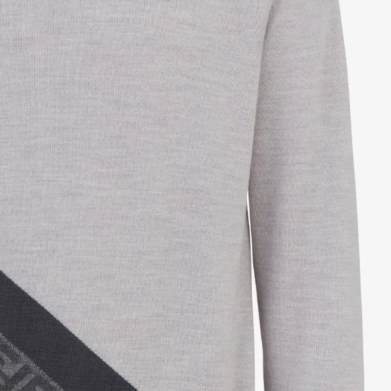 FENDI Sweaters Men Gray-5