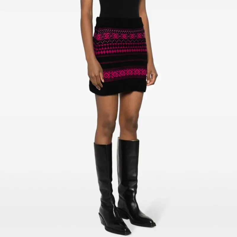 Sonia Rykiel Fair-isle Intarsia-knit Skirt-3