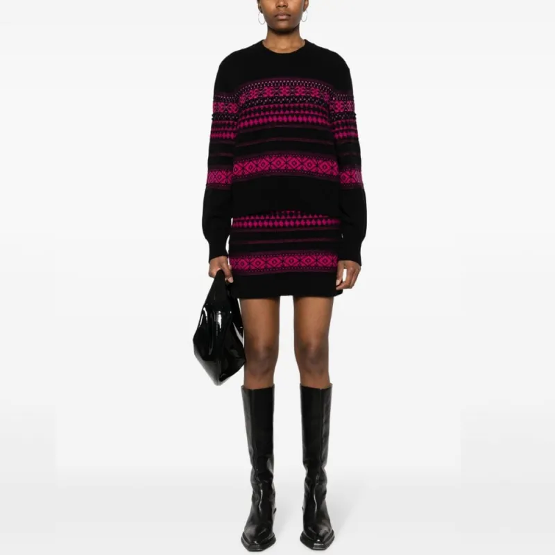 Sonia Rykiel Fair-isle Intarsia-knit Skirt-2