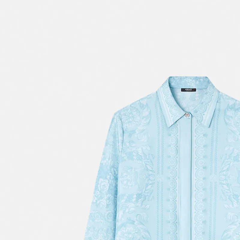 VERSACE Barocco Printed Buttoned Shirt-5