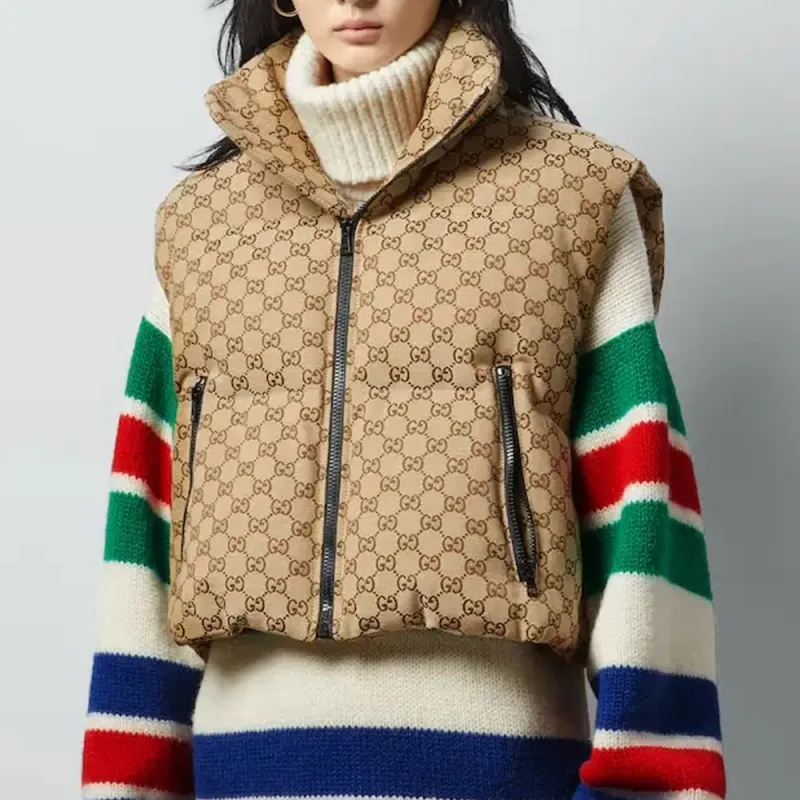 GUCCI Gg Supreme Padded Gilet-1