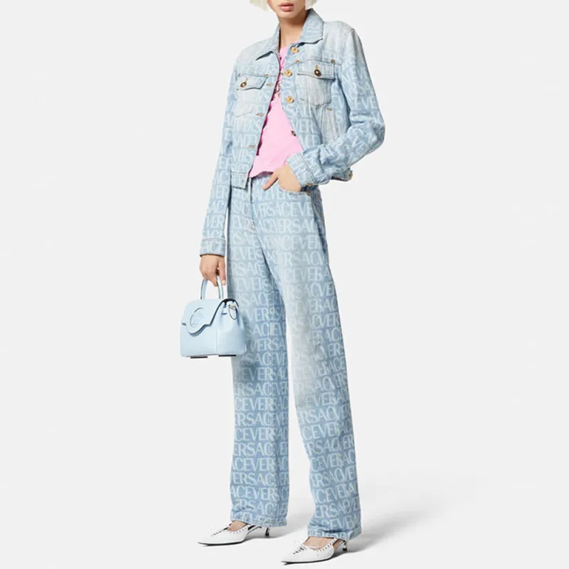 VERSACE Denim Jacket 'Light Blue'-1