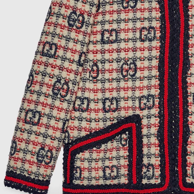 GUCCI Gg Tweed Jacket-3