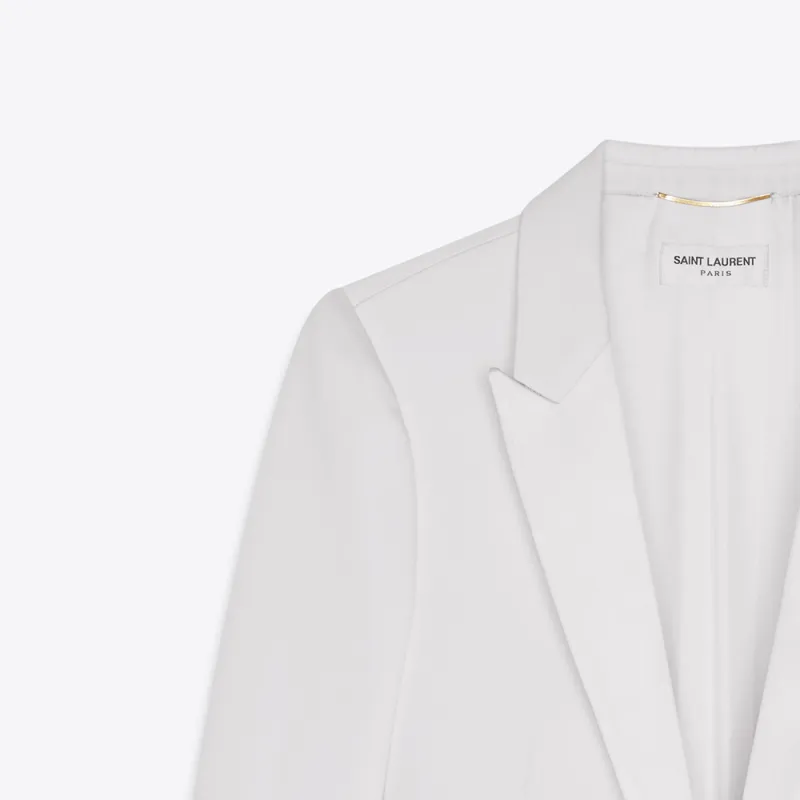 SAINT LAURENT Notched Collar Tuxedo Jacket-5