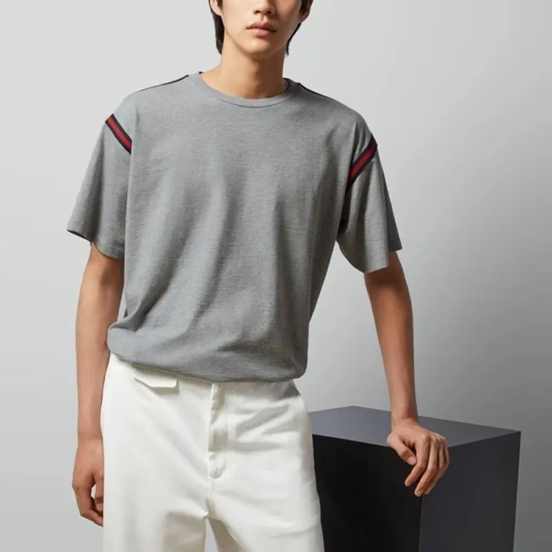 GUCCI T Shirts Men Gray-3