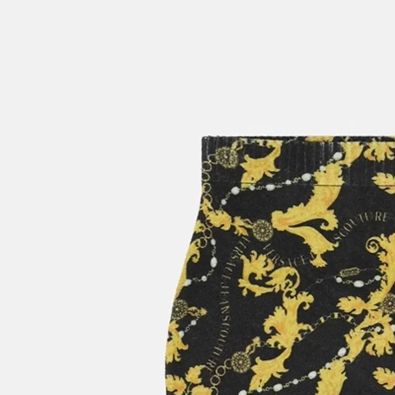 VERSACE JEANS COUTURE FW23 Casual Short Skirts Women's Black-4