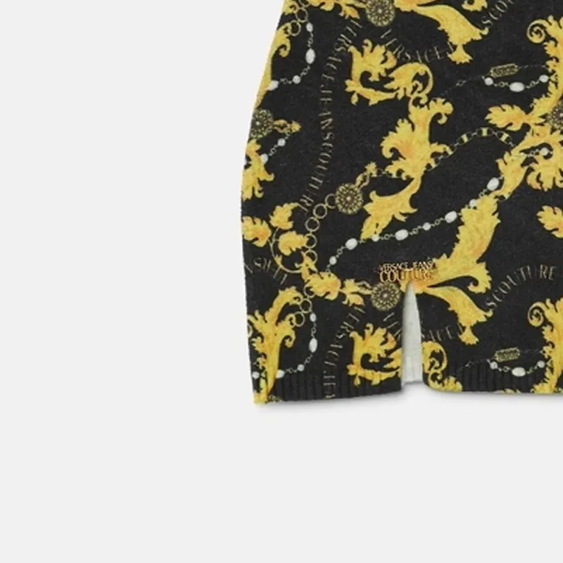 VERSACE JEANS COUTURE FW23 Casual Short Skirts Women's Black-5
