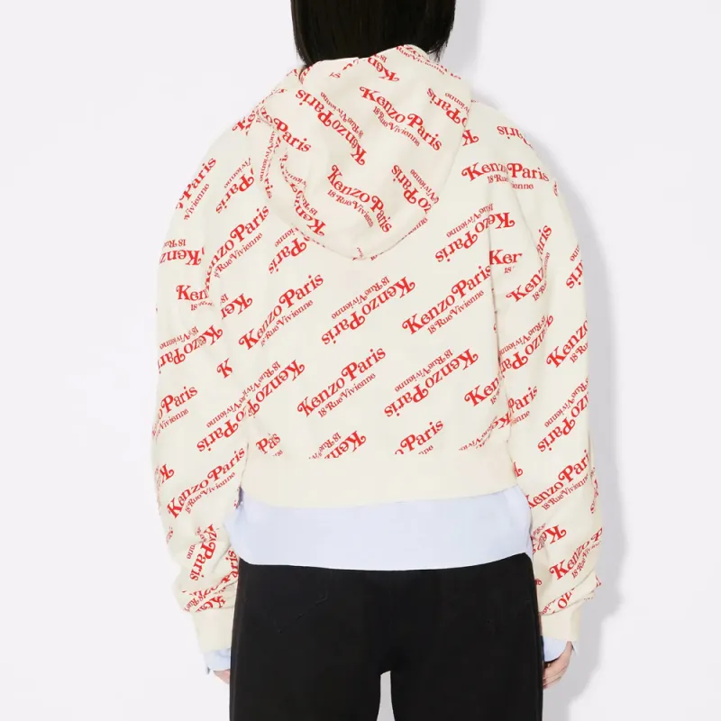 KENZO All Over Logo Printed Hoodie-4