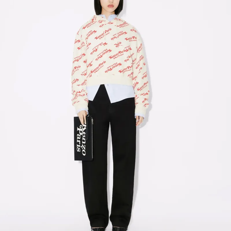 KENZO All Over Logo Printed Hoodie-2