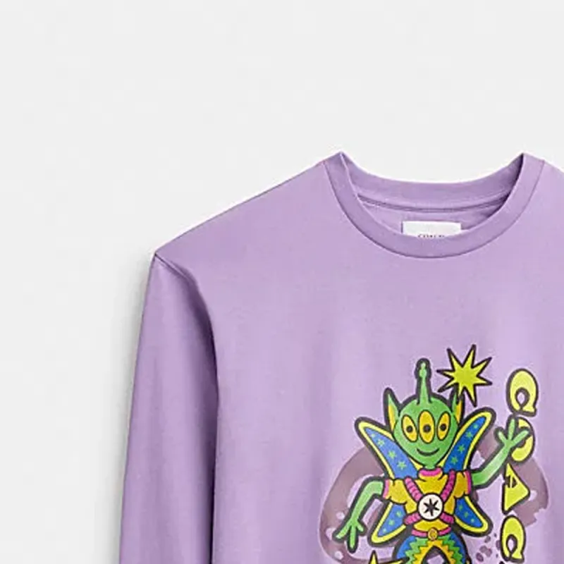 COACH FW23 T Shirt Men's Purple-2