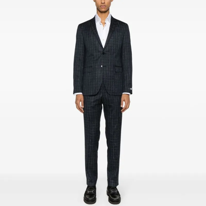 KARL LAGERFELD Clever Checked-print Suit-1