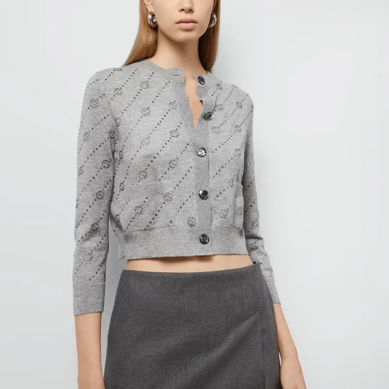 GUCCI Cashmere Sweater Women's Gray-2