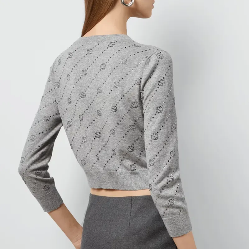 GUCCI Cashmere Sweater Women's Gray-3