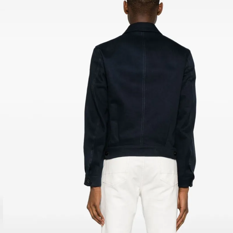TOM FORD Straight point Collar Shirt Jacket-2