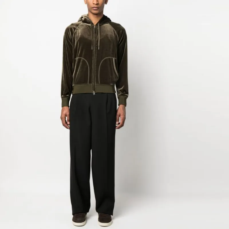 TOM FORD Terry cloth Cotton Hoodie-1