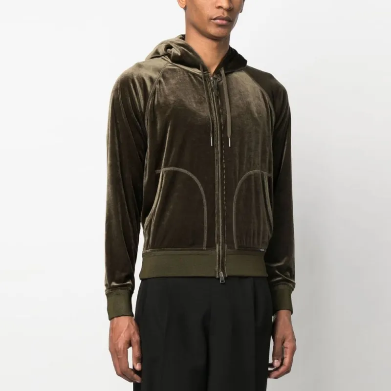 TOM FORD Terry cloth Cotton Hoodie-3