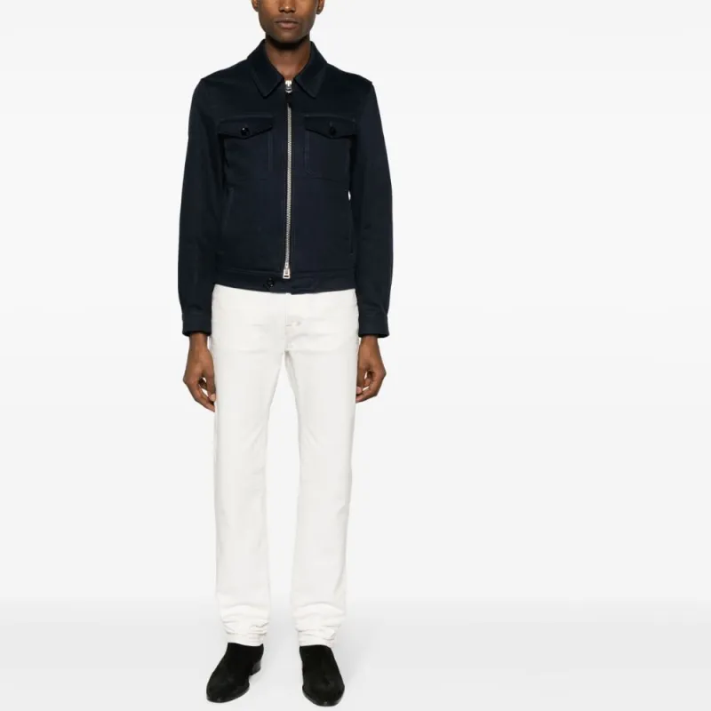 TOM FORD Straight point Collar Shirt Jacket-1