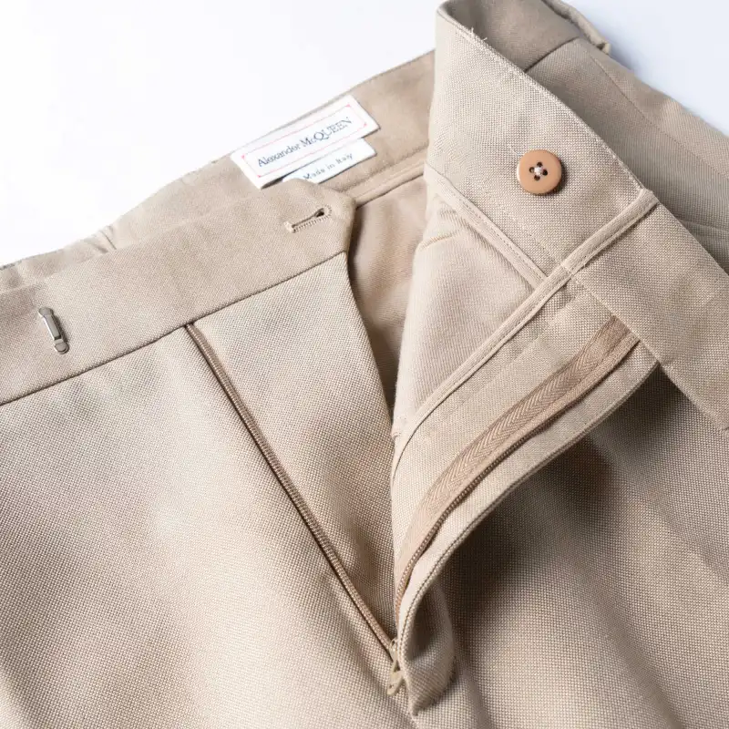 Alexander McQueen FW23 Casual Pants Men's Khaki-3