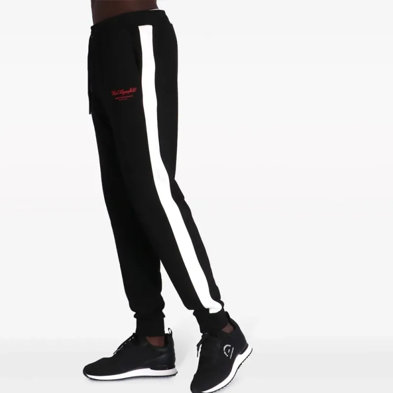KARL LAGERFELD / Karl Lagerfeld Jeans Side-stripe Logo-print Track Pants-3