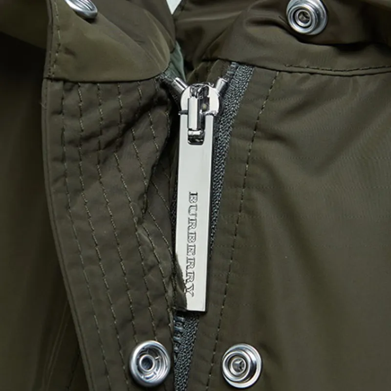 Burberry Coats Women's Dark Olive-4