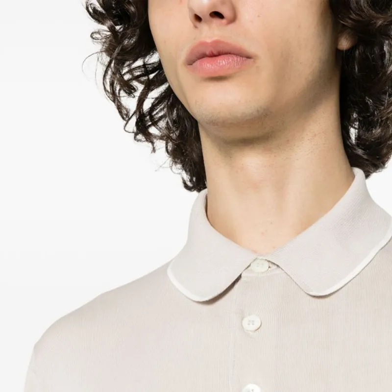 Eleventy Long sleeve Polo Shirt-4
