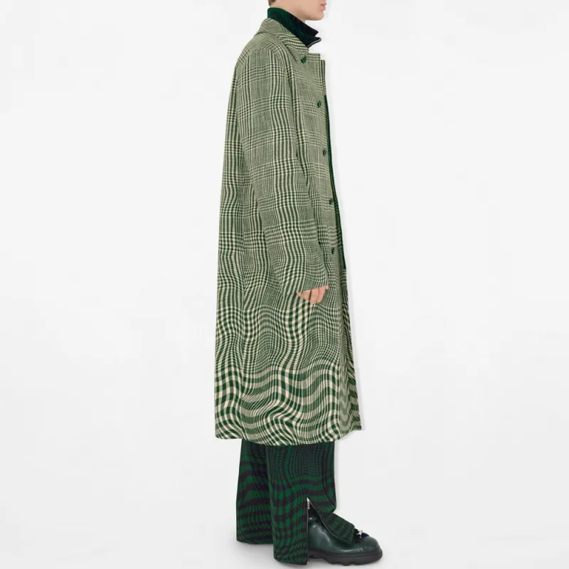 Burberry Knitted Sports Pants Men's Green-4