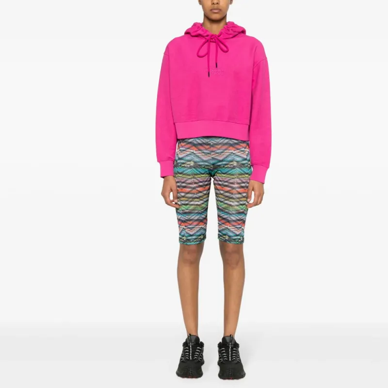 MISSONI Embroidered-logo Cropped Hoodie-1