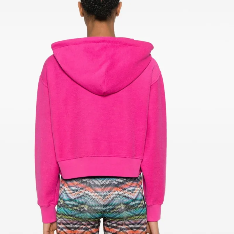 MISSONI Embroidered-logo Cropped Hoodie-2