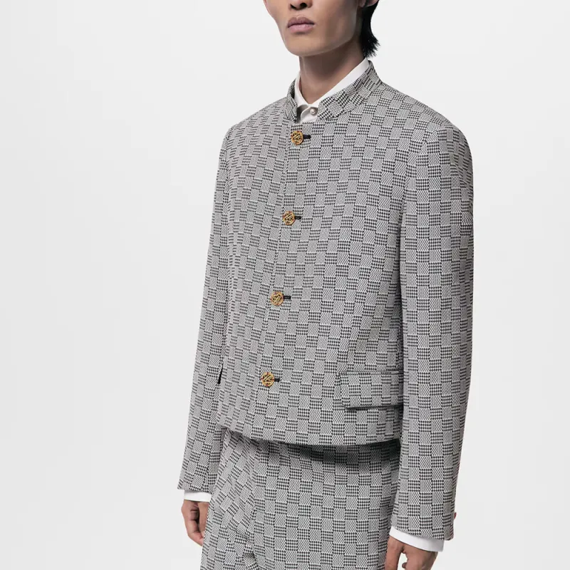 LOUIS VUITTON Damier Hounds Tooth Officer Jacket-1