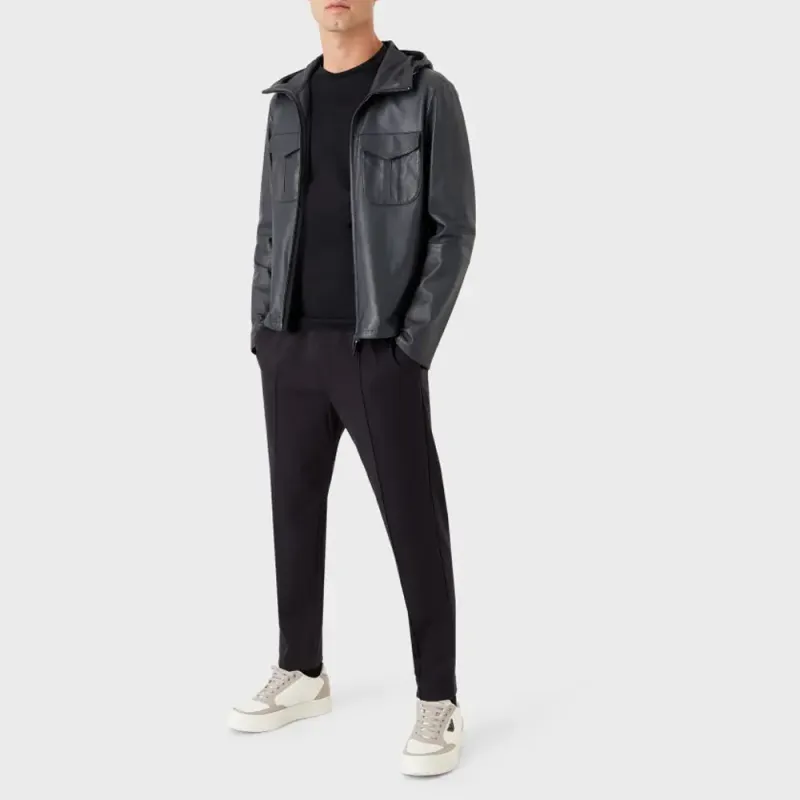 EMPORIO ARMANI Long Sleeved Crewneck Straight Hem Top-9