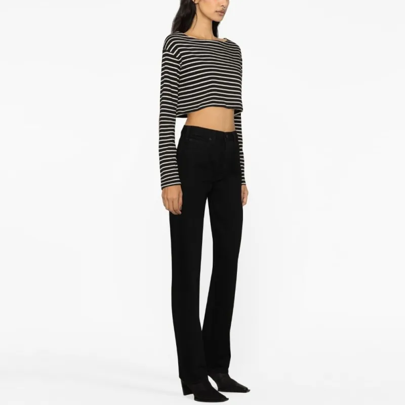NILI LOTAN Smith Mid rise Straight Jeans-3