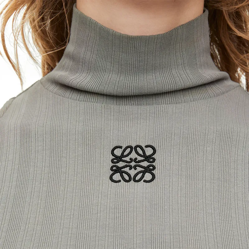 LOEWE High Neck Top Sparkling 'Grey'-4