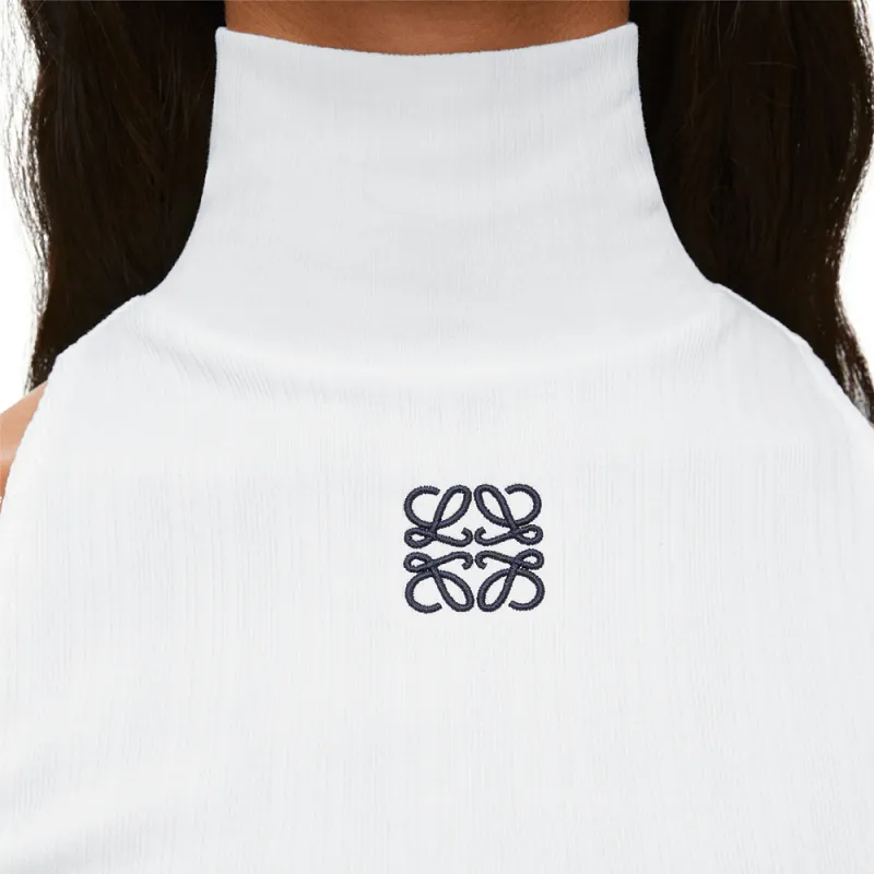 LOEWE High Neck Top White-4