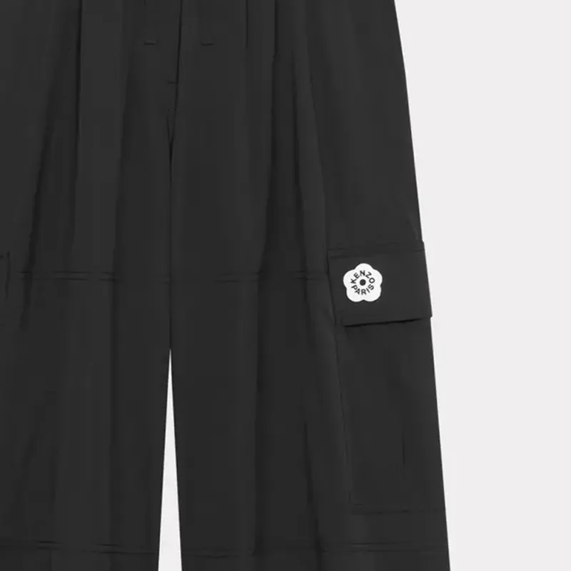 KENZO Drawstring Wide Leg Pants-4
