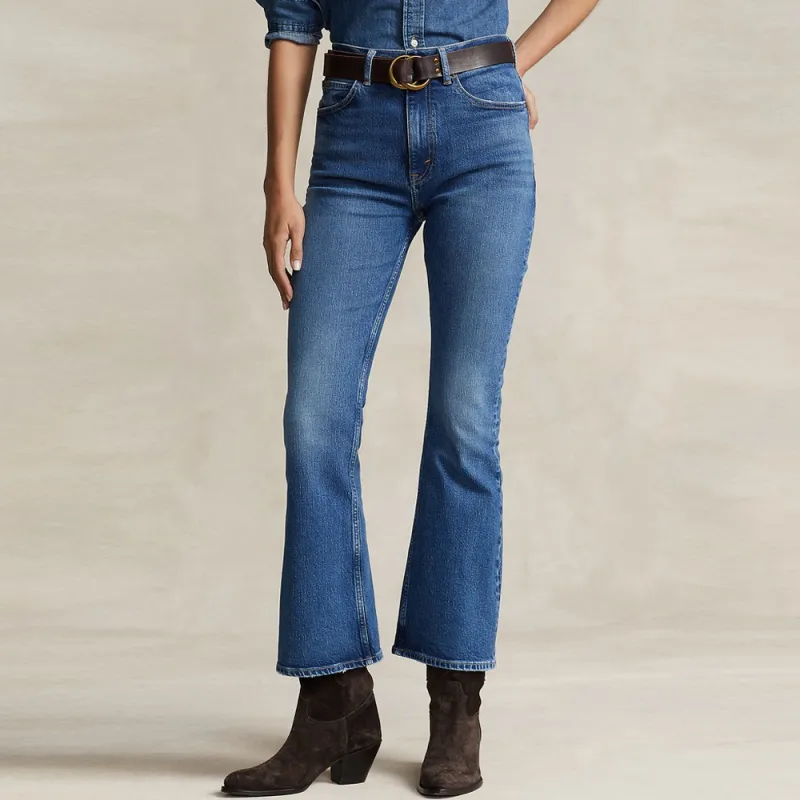 Polo Ralph Lauren FW23 Jeans Women's Washed Blue-2
