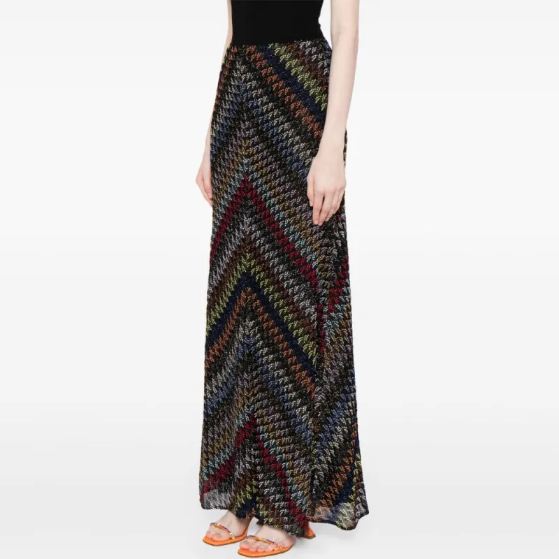 MISSONI Zigzag Crochet knit Maxi Dress-3