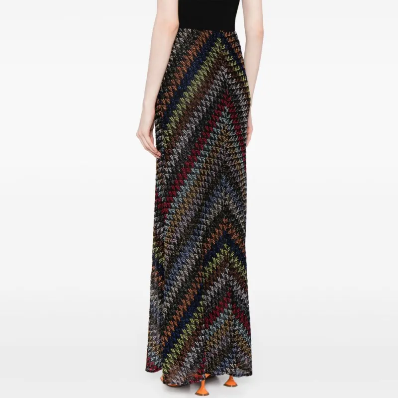 MISSONI Zigzag Crochet knit Maxi Dress-2