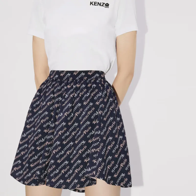 KENZO Allover Logo Printed Mini Skirt-5