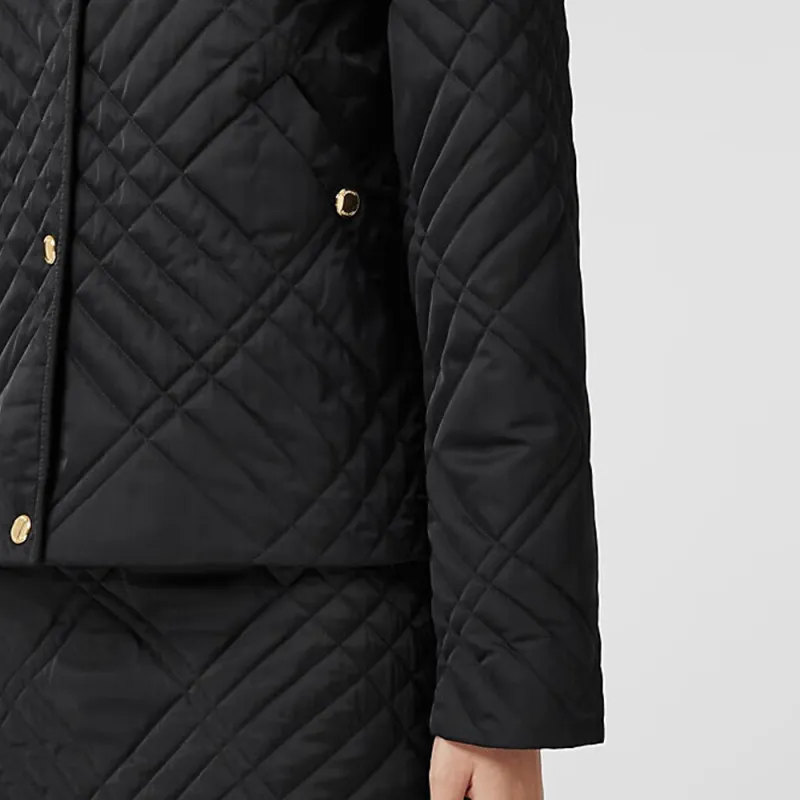 Burberry Puffer Jacket Women's Black-5