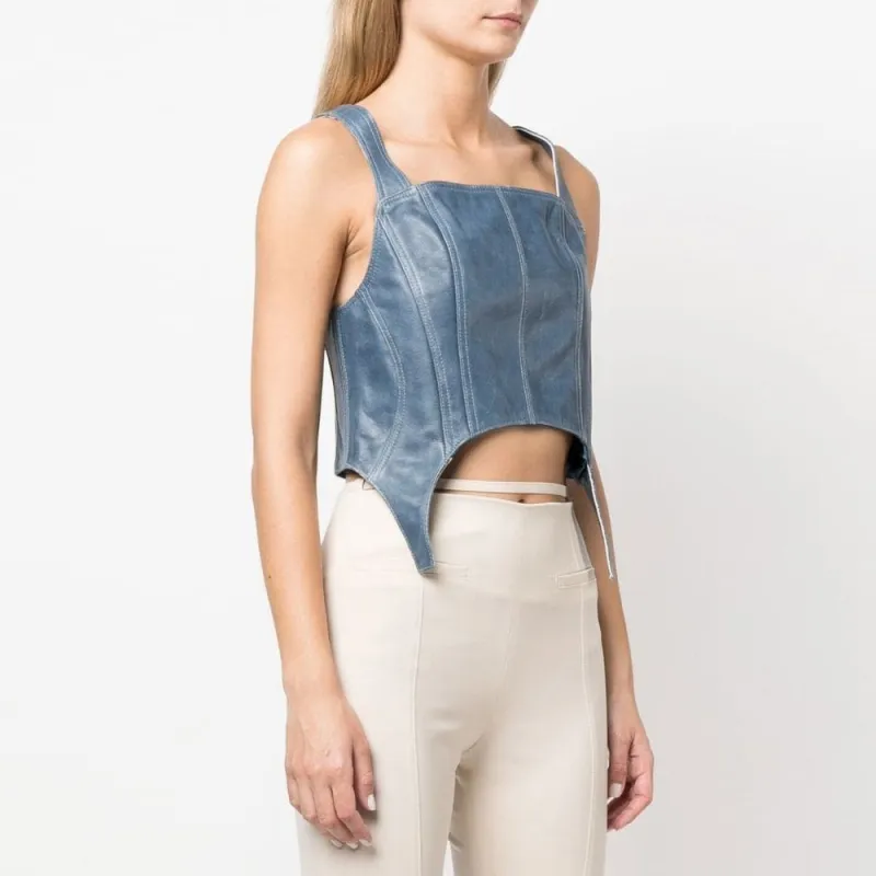MANOKHI Camisole Women's Light Blue-3