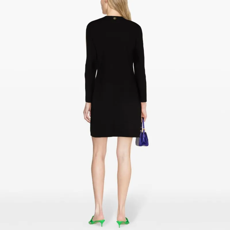 TWINSET MILANO SS24 Long-Sleeved Dresses Women's Black-2