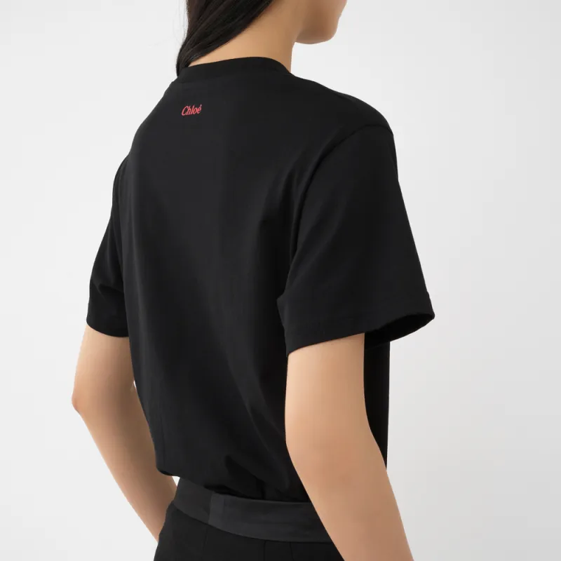 Chloé Sequin Embellished Crewneck T Shirt-2