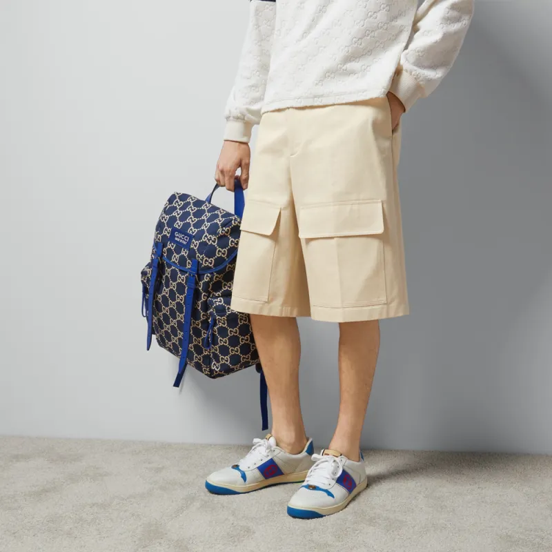 GUCCI Logo Patch Cargo Shorts-3